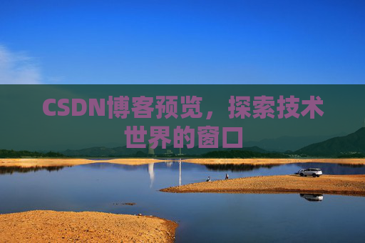 CSDN博客预览，探索技术世界的窗口